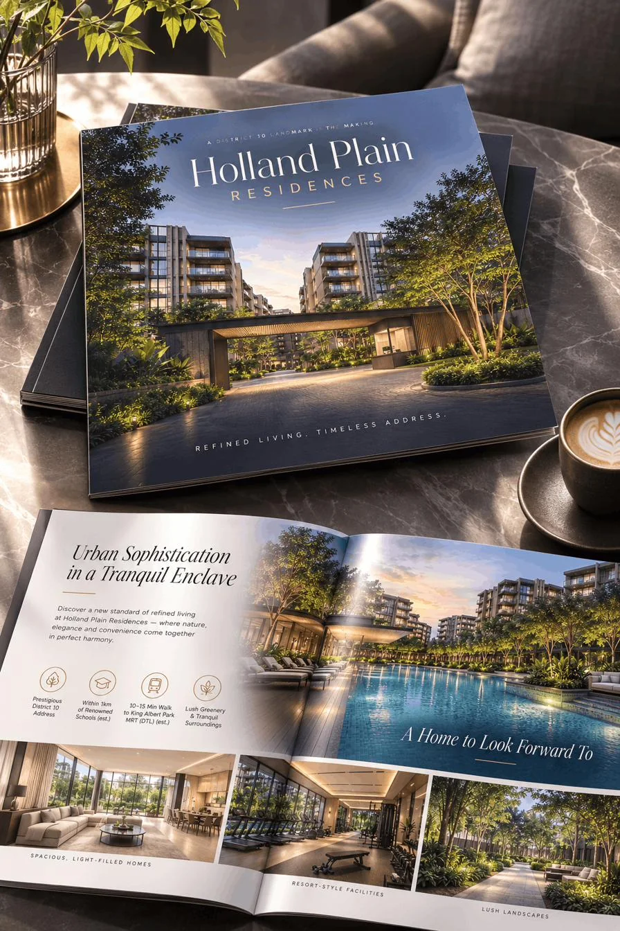Holland Plain Residences e-brochure cover — District 10 Bukit Timah new launch